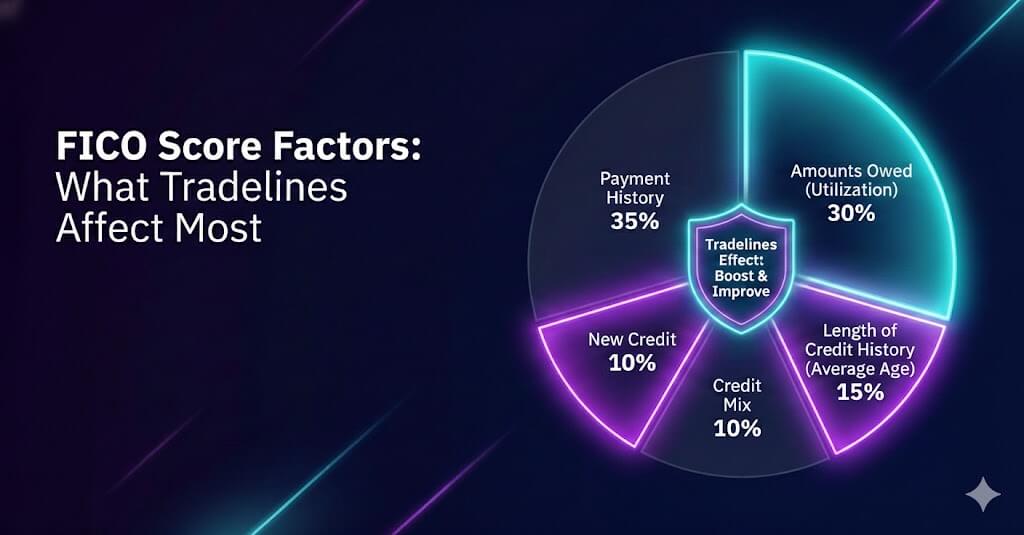 Tradelines-for-credit-boost_this-image-shows-a-FICO-pie-chart-and-explains-how-tradelines-will-impact-your-credit-score-factors