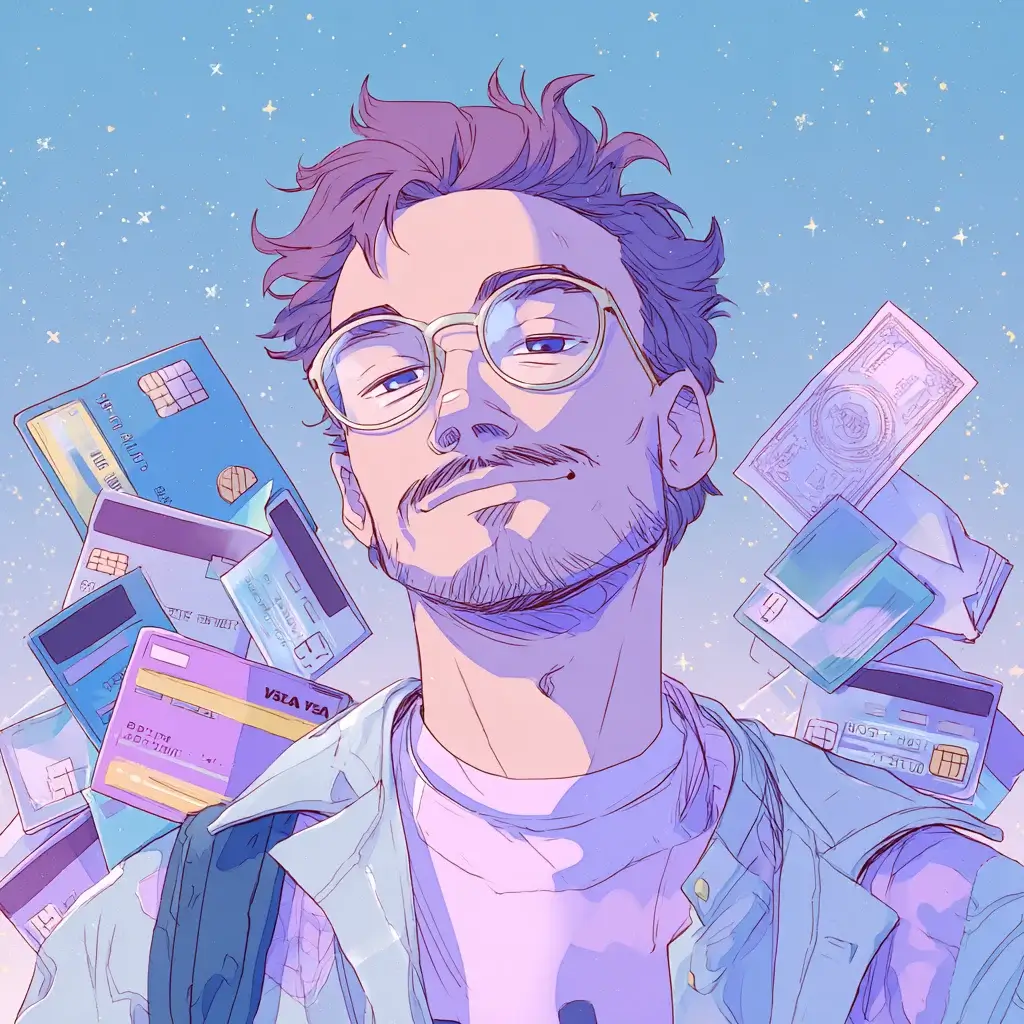 sell-tradelines-tradeline-seller-how-do-i-sell-tradelines-online_this-image-shows-a-white-man-with-credit-cards-in-his-background