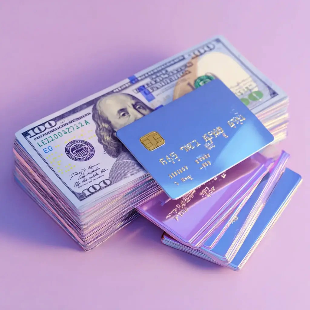 selling-tradelines-sell-tradelines-selling-tradeline_this-image-shows-cash-and-credit-cards-light-purple-aesthetic