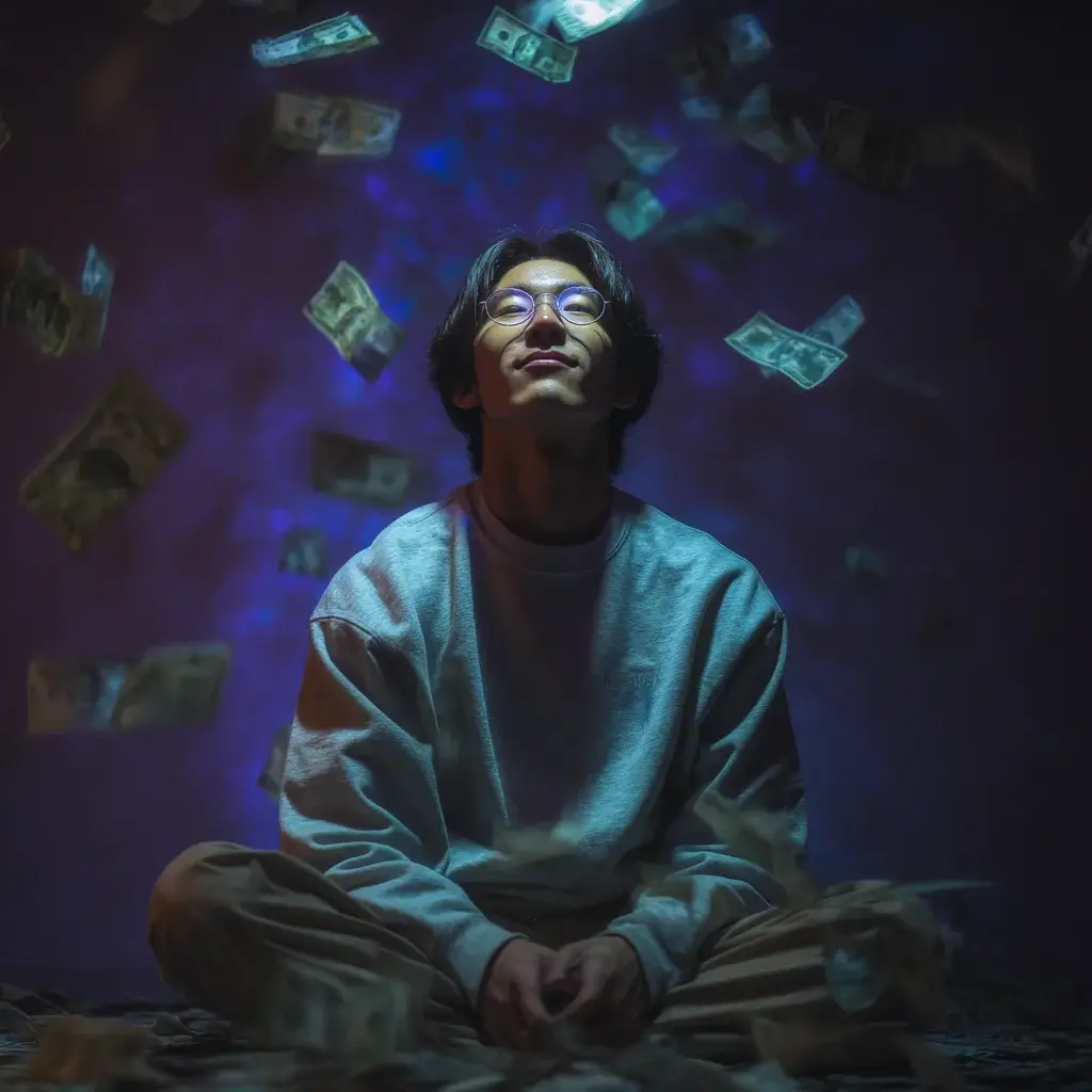 wholesale-tradeline-broker-tradeline-broker-sign-up-high-impact-tradelines_this-image-shows-an-asian-man-surrounded-by-money3